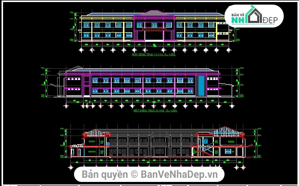 trường học,Thiết kế hội trường,vẽ trường học,hội trường trường học,bản vẽ trường tiểu học