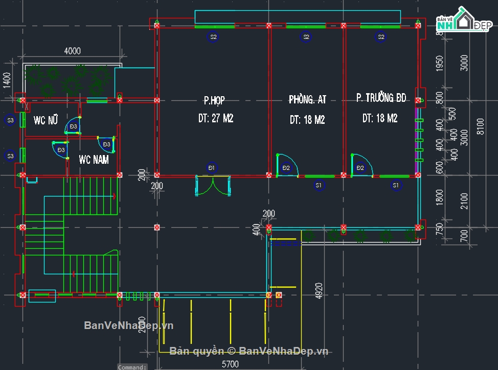 Bản vẽ nhà cảng vụ,bản vẽ nhà công vụ,nhà cảng vụ