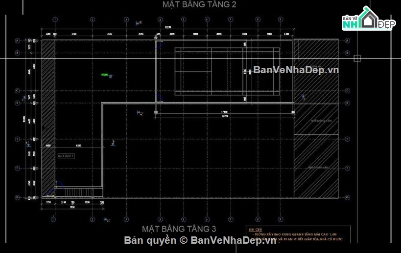 nhà chữ L để xe ô tô,nhà để xe ô tô,nhà để xe ô tô file cad