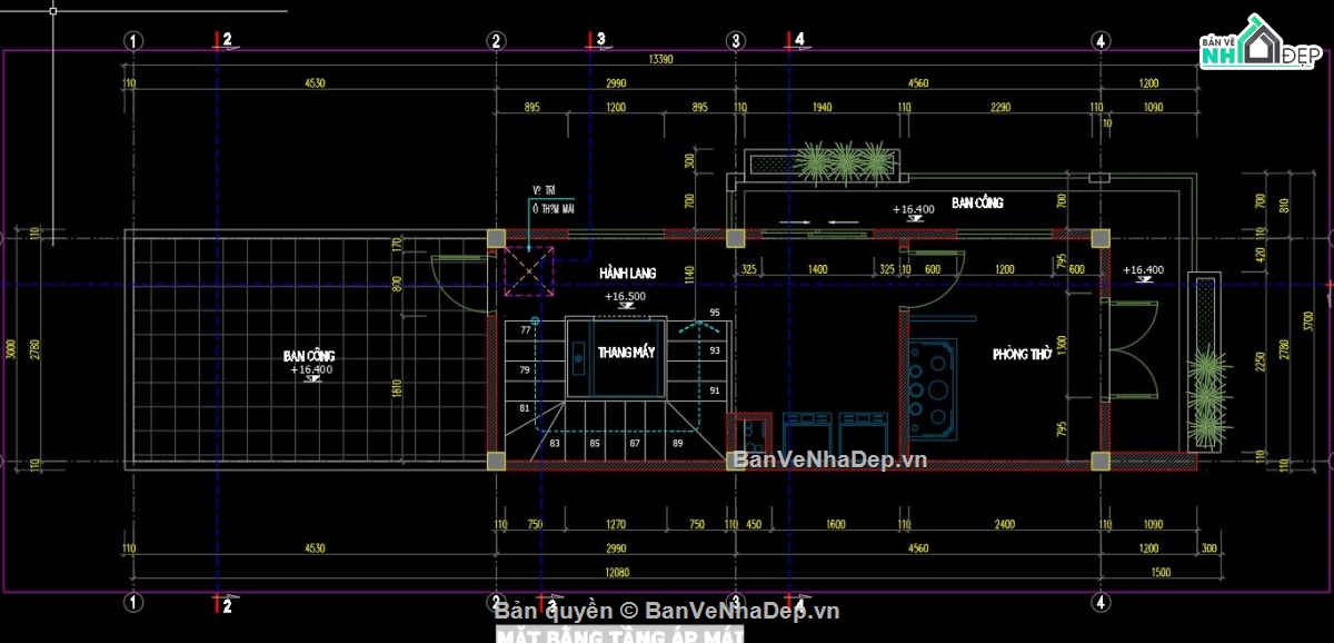 bản vẽ cad nhà phố 5 tầng,Nhà phố 5 tầng,file cad Nhà phố 5 tầng,bản vẽ Nhà phố 5 tầng