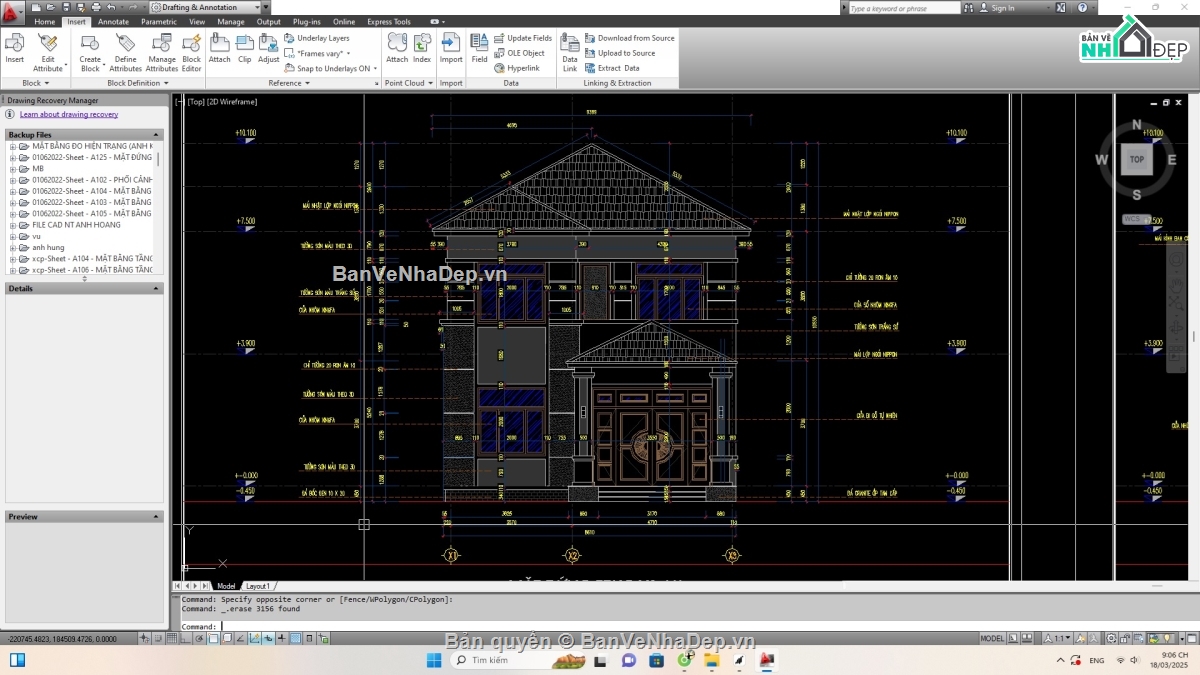 nhà mái nhật 2 tầng,bản vẽ thi công nhà mái nhật,bản vẽ full nhà 2 tầng mái nhật,bản vẽ chi tiết nhà biệt thự 2 tầng