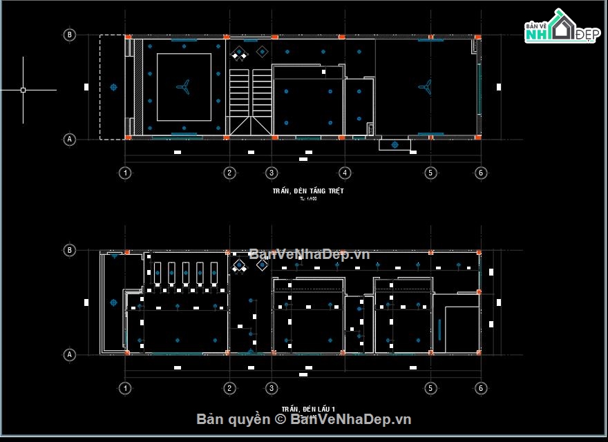 Nhà phố 2 tầng,File cad Nhà phố 2 tầng,Nhà phố 2 tầng 5x17m,thiết kế nhà phố 2 tầng,mẫu nhà phố 2 tầng