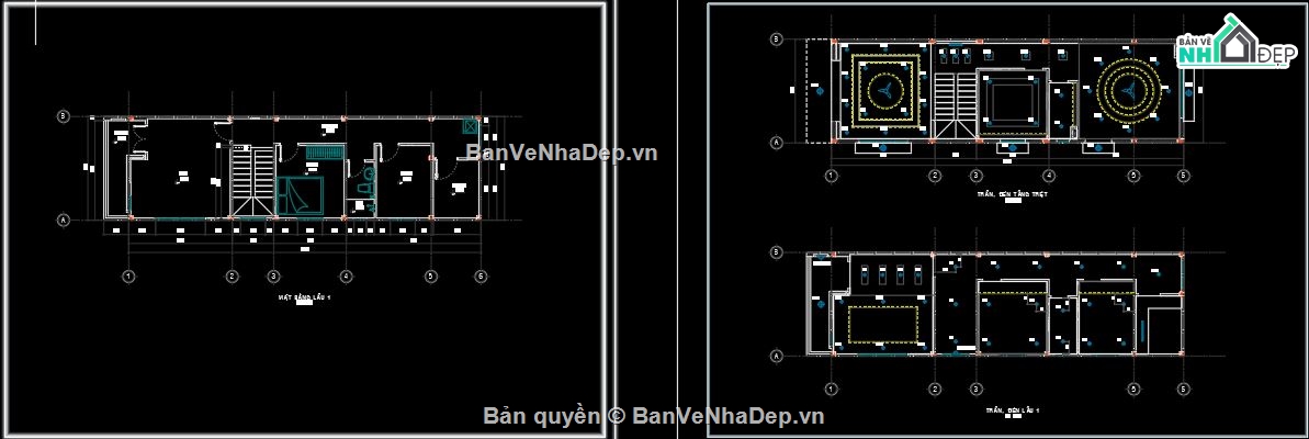 Nhà phố 2 tầng,File cad Nhà phố 2 tầng,Nhà phố 2 tầng 5x17m,thiết kế nhà phố 2 tầng,mẫu nhà phố 2 tầng