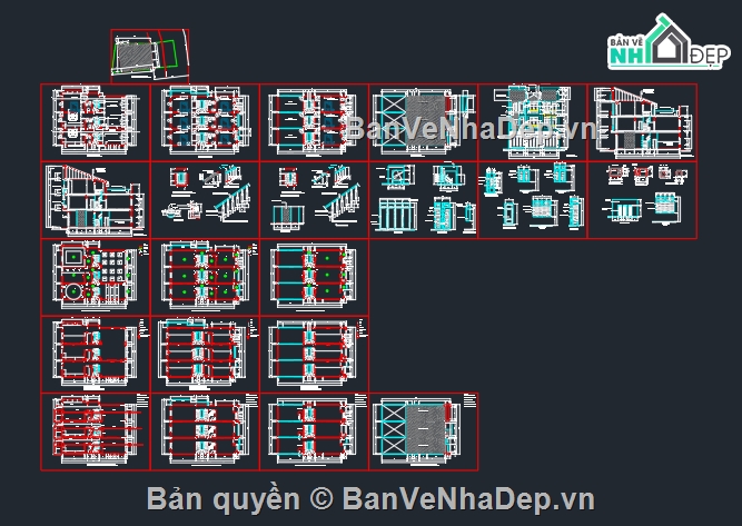 Thiết kế nhà phố,nhà phố 2 tầng,cad nhà phố 2 tầng,bản vẽ nhà phố 2 tầng