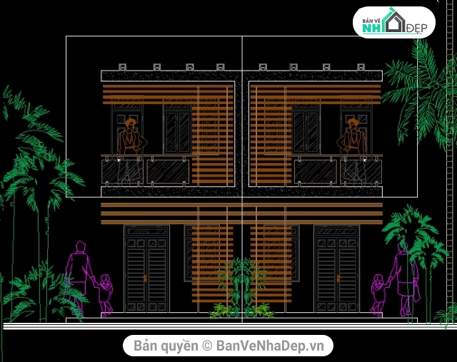 thiết kế nhà 2 tầng,bản vẻ thiết kế nhà phố 2 tầng,thiết kế nhà phố 2 tầng,nhà phố 2 tầng,mẫu nhà phố 2 tầng 6x18.8m