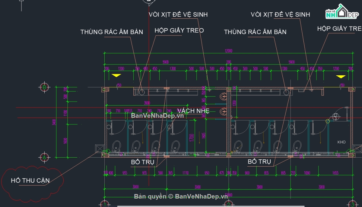 cad nhà vệ sinh,nhà vệ sinh công cộng,cad nhà,kết cấu nhà vệ sinh,kết cấu