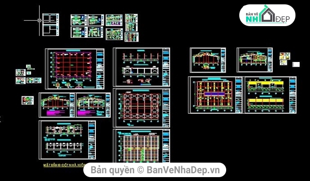 nhà xưởng,kết cấu nhà thép,bản vẽ nhà xưởng,bản vẽ kết cấu,cad nhà xưởng 21x42m,cad nhà xưởng
