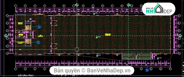 7 file AutoCAD nhà xưởng tại khu công nghiệp có đầy đủ bản vẽ chi tiết xây dựng phần kết cấu