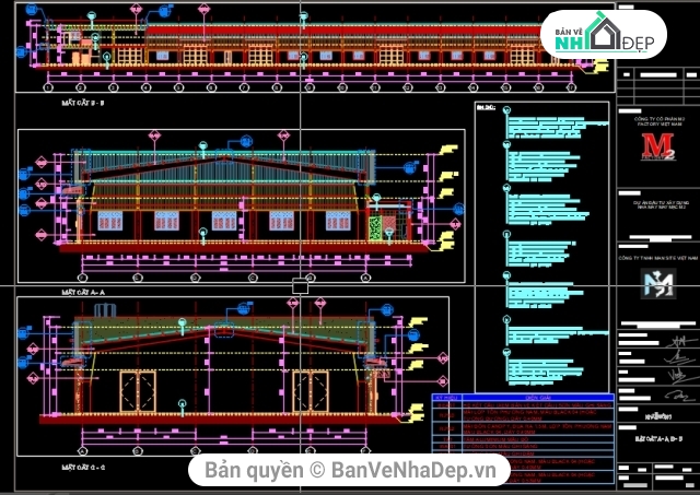 BVTC nhà xưởng,BVTC xưởng may,BVTC nhà xưởng dệt may,nhà xưởng 23.6x96m,bản vẽ thi công nhà xưởng