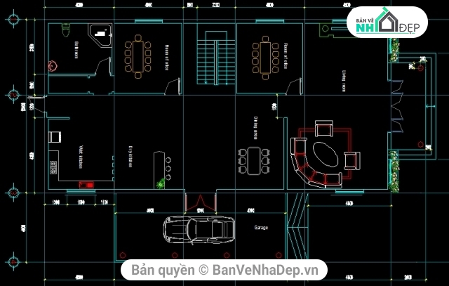 biệt thự phố,biệt thự 2 tầng 10x20m,mẫu nhà biệt thự 2 tầng,bản vẽ biệt thự 2 tầng,thiết kế biệt thự 2 tầng