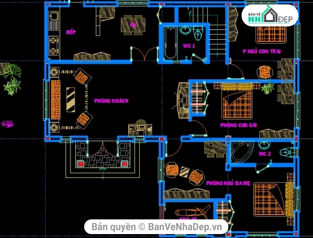 7 mẫu nhà Biệt Thự 2 tầng có kích thước chiều rộng từ 4-7m và dài từ 15-20m