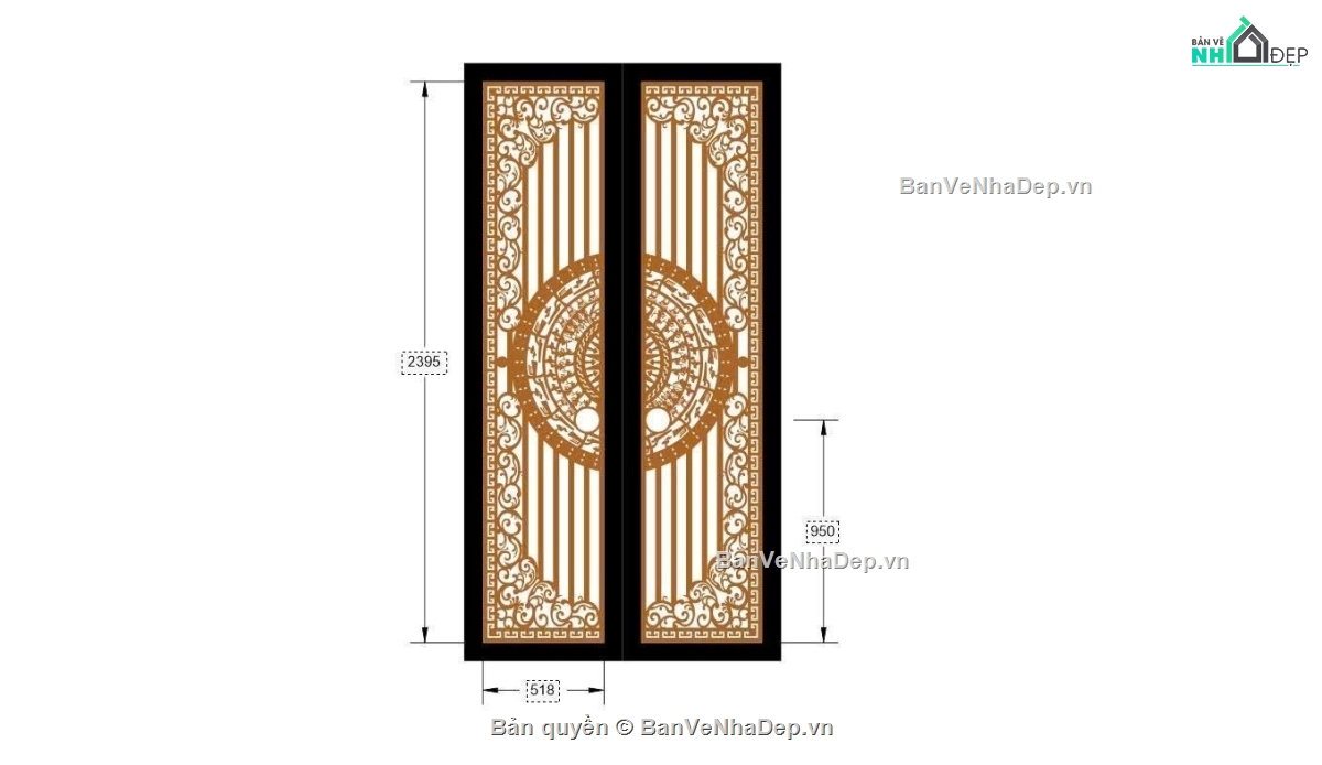 cổng 2 cánh trống đồng,file cnc cổng 2 cánh trống đồng,mẫu cổng 2 cánh trống đồng