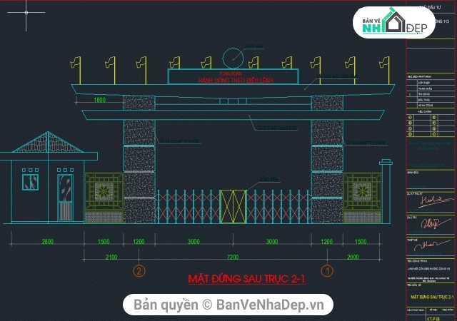 Bản vẽ,cổng,Bản vẽ cổng làng,chi tiết cổng xếp,Bản vẽ full,doanh trại