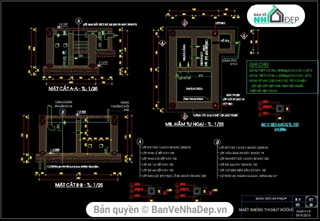 nhà cấp 4,nhà 1 tầng,Nhà cấp 4 kt 5x15m,nhà 1 tầng 5x15m,bản vẽ nhà cấp 4