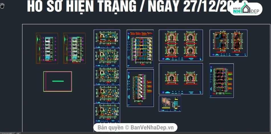 Bản vẽ nhà phố,nhà phố 6 tầng,Bản vẽ nhà phố 6 tầng,cad nhà 6 tầng 8x16m,Kiến trúc nhà 6 tầng