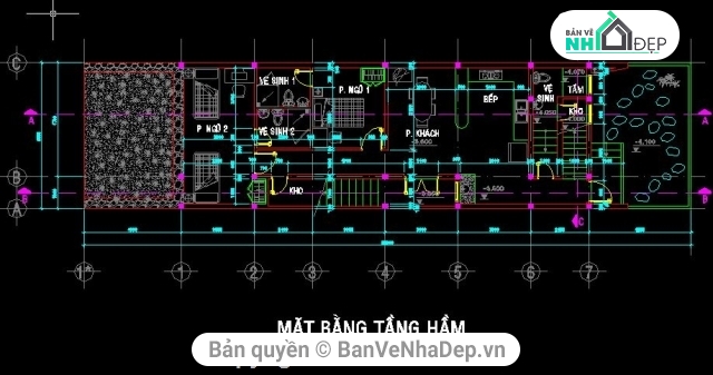 Bản vẽ nhà phố,Bản vẽ nhà trệt,nhà ở tầng trệt,đường cao hơn mặt nền nhà