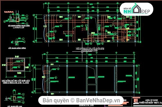 Bản vẽ nhà 2 tầng,kiến trúc nhà 2 tầng,kiến trúc 2 tầng 5x16m,thiết kế nhà 2 tầng,mẫu file cad nhà 2 tầng