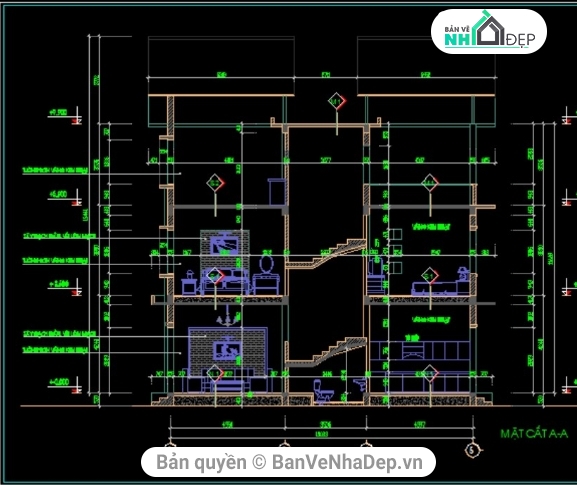 nhà 3 tầng 6x11.1m,kiến trúc nhà phố,bản vẽ nhà ở,kiến trúc 3 tầng,nhà phố 3 tầng,bản vẽ nhà phố 3 tầng