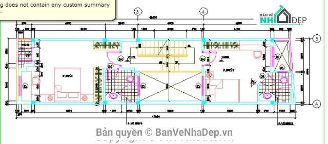 Bản vẽ nhà phố,nhà 4 tầng 4x16m,kiến trúc 4 tầng,Bản vẽ kiến trúc nhà phố,bản vẽ nhà phố 4 tầng