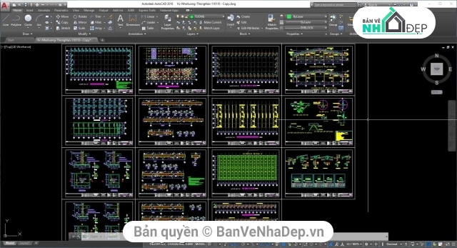 Bộ 20 bản vẽ AutoCAD nhà xưởng công ty trong khu công nghiệp, có đầy đủ các hạng mục kiến trúc, kết cấu