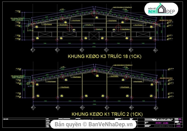 Bản vẽ kung nhà xưởng,Bản vẽ nhà xưởng VPIC,Bản vẽ BPTC nhà xưởng,Bản vẽ Cad nhà xưởng,file cad nhà xưởng giày