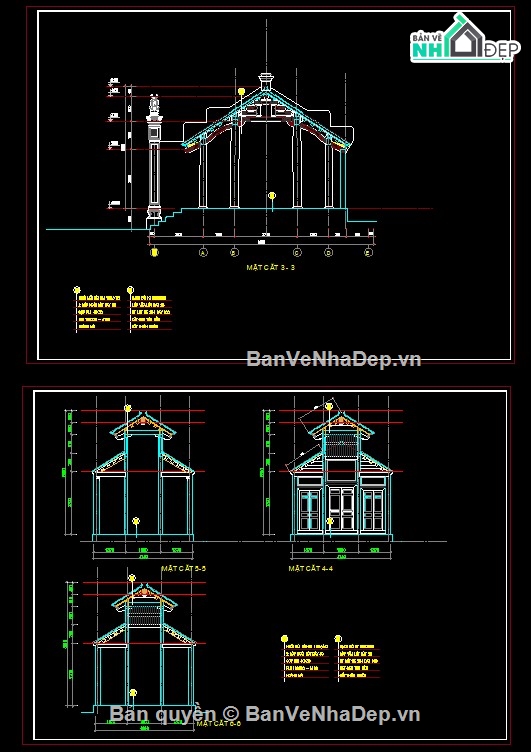 bản vẽ chùa đại tự,chùa đại tự file cad,autocad chùa đại tự,chùa đại tự file autocad,chùa đại tự 13x14m