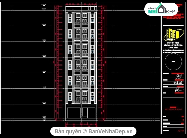 Bản vẽ chung cư mini 7 tầng,Sketchup nội thất chung cư,chung cư 7 tầng 7.8x25.4m,Chung cư mini 7 tầng 7.8x25.4m