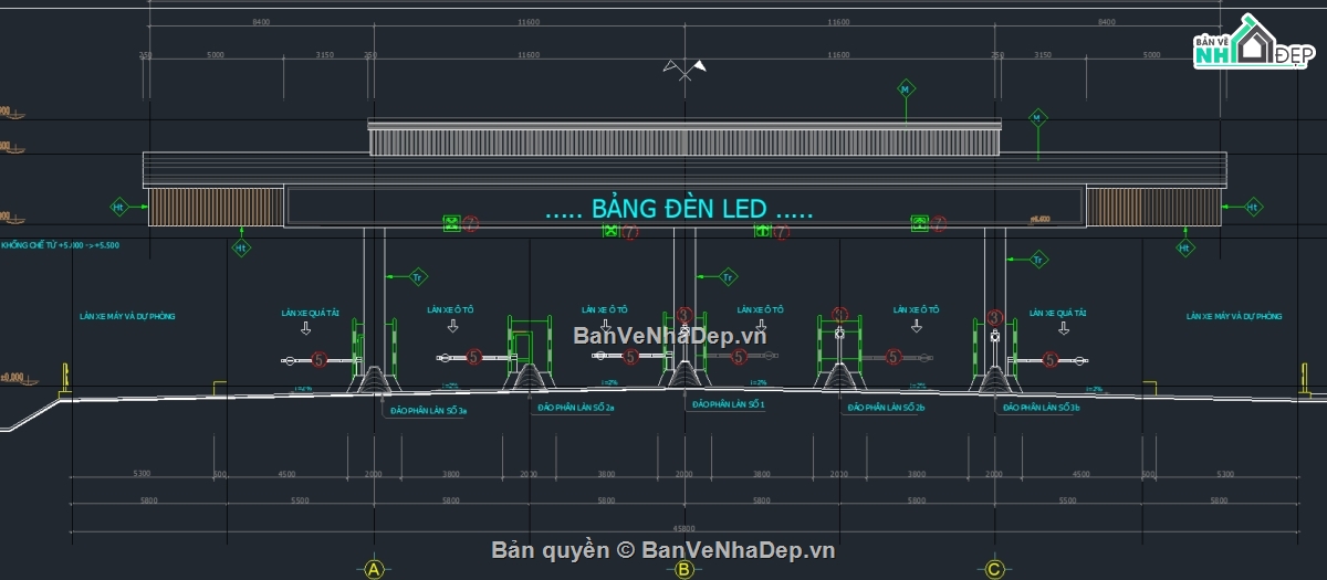 File thiết kế,File cad thiết kế,trạm thu phí,thiết kế trạm thu phí