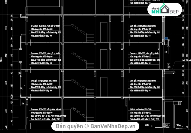 nhà 4 tầng,Mẫu nhà phố,nhà 4 tầng đẹp,nhà diện tích 3.2x11.1m,bản vẽ nhà phố 4 tầng