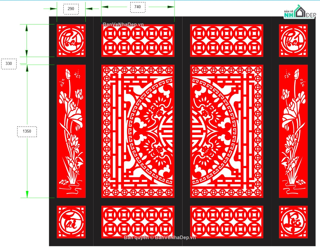 cổng cắt trống đồng cnc,cổng cnc hoa sen file cad,file cnc cổng trống đồng rơi