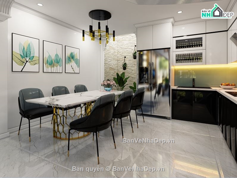 nội thất phòng khách,thiết kế nhà phố,bản vẽ nhà ống