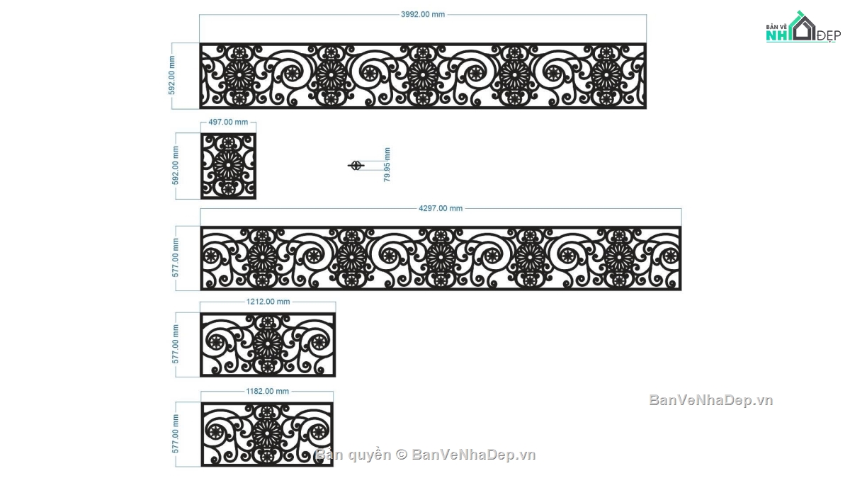 lan can cnc,mẫu lan can cnc,lan can dxf