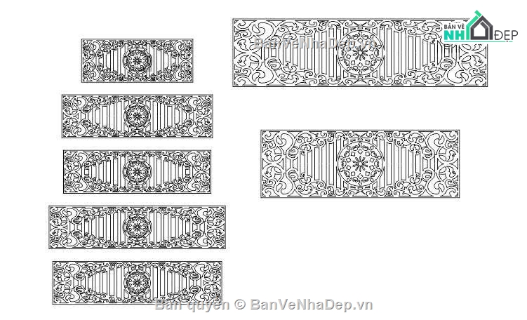 lan can cnc,lan can dxf,File dxf lan can