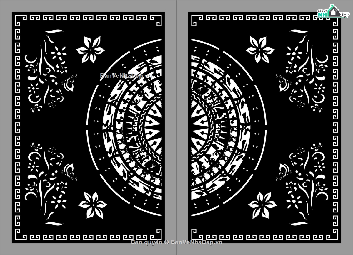 cổng 2 cánh cnc,file cnc cổng 2 cánh,mẫu cổng 2 cánh