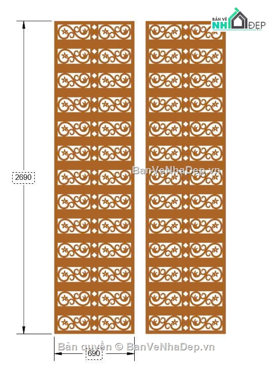 File hoa văn,hoa văn cổng,File cổng 2 cánh cnc