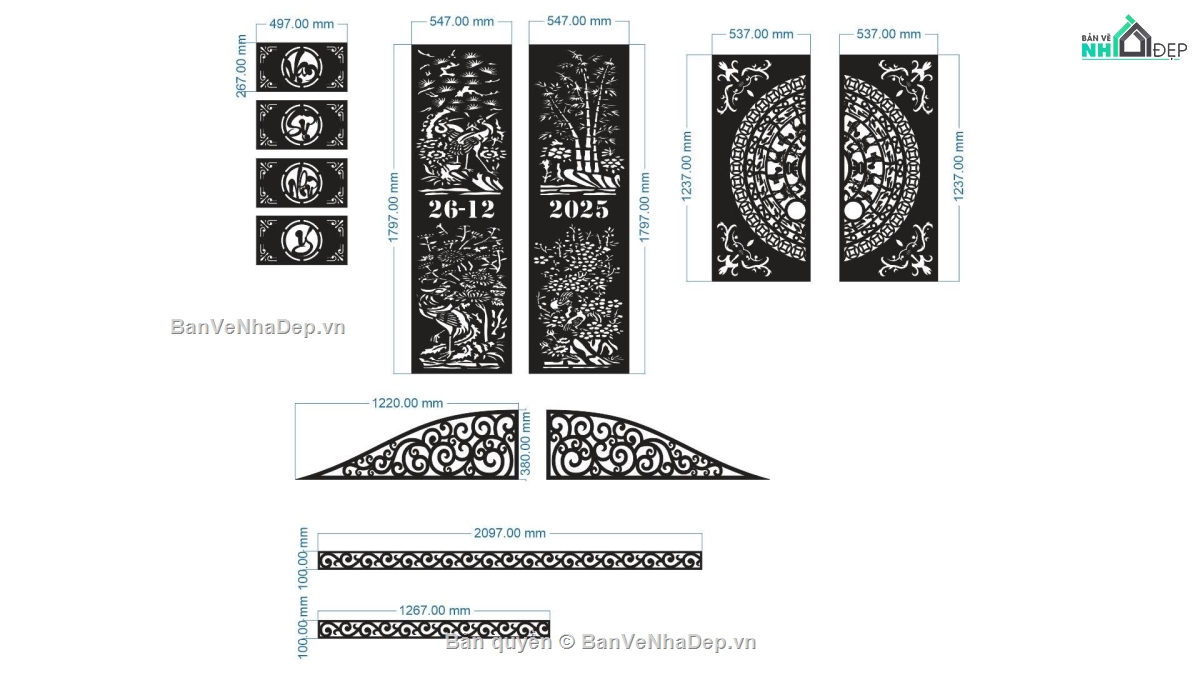 File cổng 2 cánh cnc,cổng tứ quý cnc,cổng tứ quý