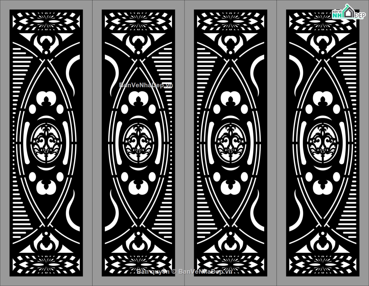 cổng 4 cánh cnc,cổng 4 cánh đẹp,cổng cắt cnc