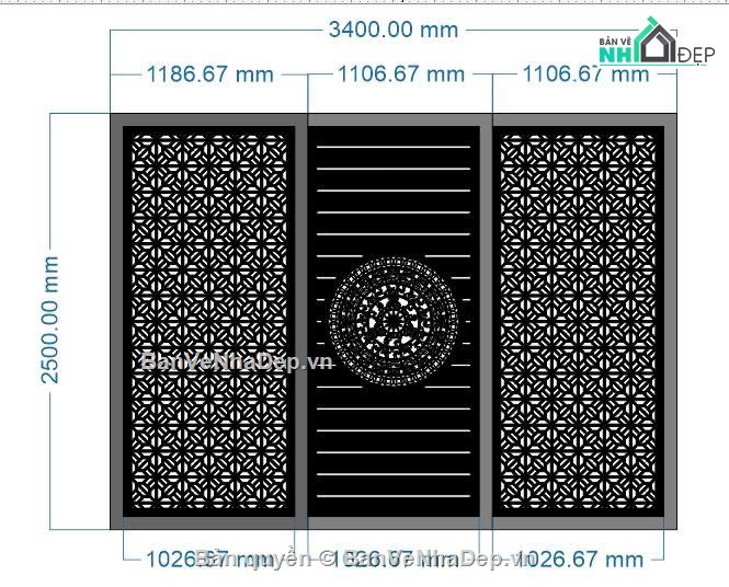 cửa trống đồng,cửa lùa,cửa cnc