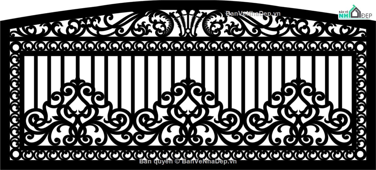 thiết kế hàng rào,hàng rào đẹp,cnc hàng rào,mẫu cnc hàng rào