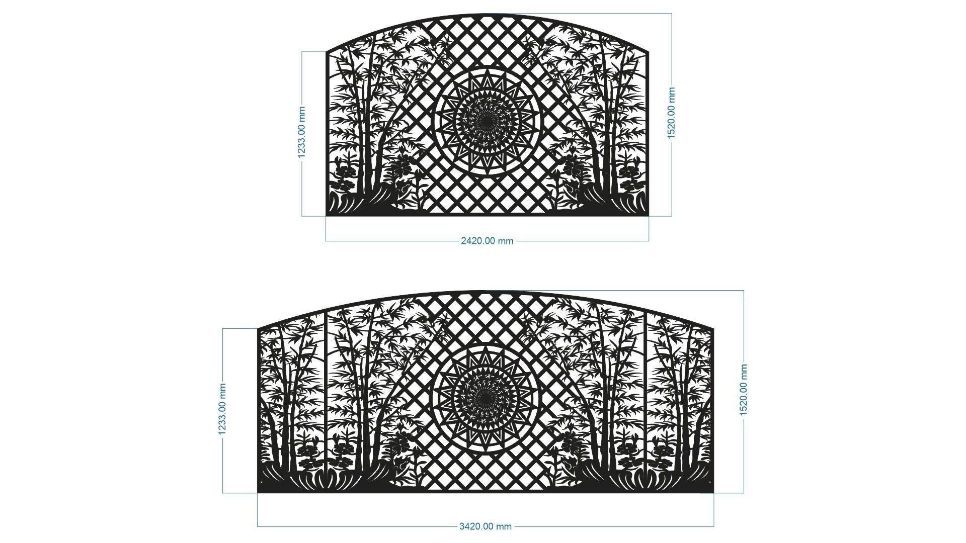 hàng rào,cnc hàng rào,File hàng rào cnc,trúc cnc,hàng rào trúc