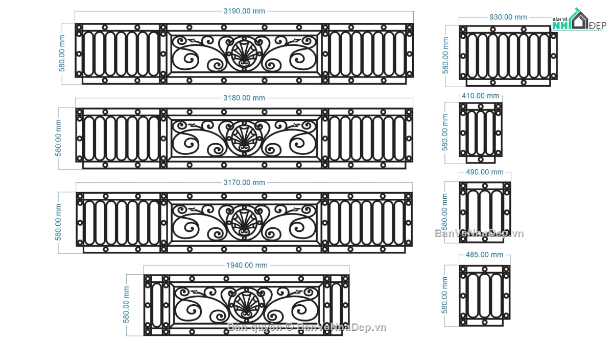 lan can cnc,lan can đẹp,File lan can cnc đẹp