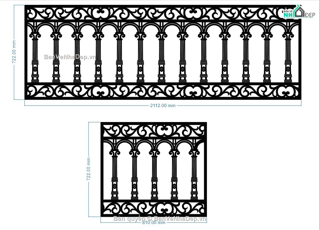 lan can cnc,File lan can cnc đẹp,File dxf lan can cnc