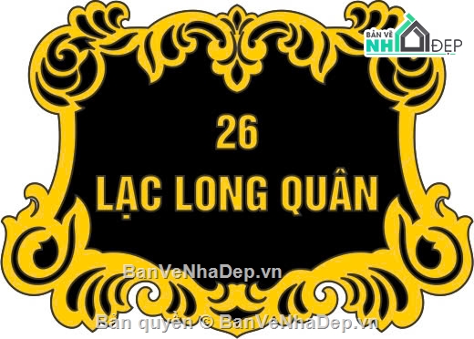 mẫu cnc biển nhà,biển số,cnc biển số