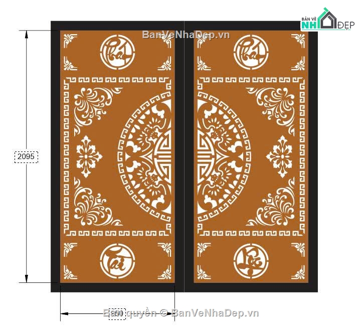 File cổng 2 cánh cnc,mẫu cổng 2 cánh,file cnc cổng 2 cánh