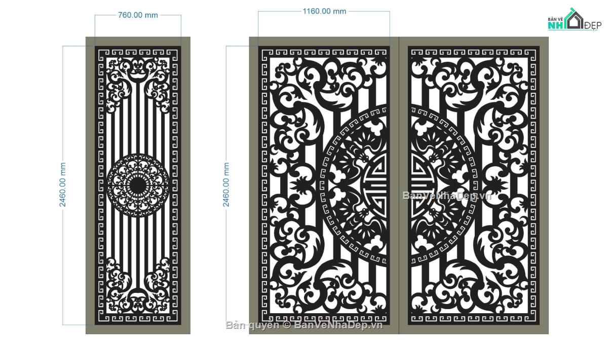 cổng 2 cánh cnc,file cnc cổng 2 cánh,mẫu cnc cổng 2 cánh