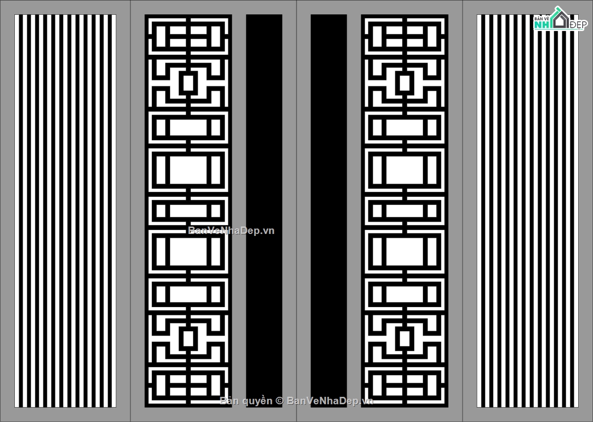cổng 4 cánh,file cnc cổng 4 cánh,mẫu cnc cổng 4 cánh