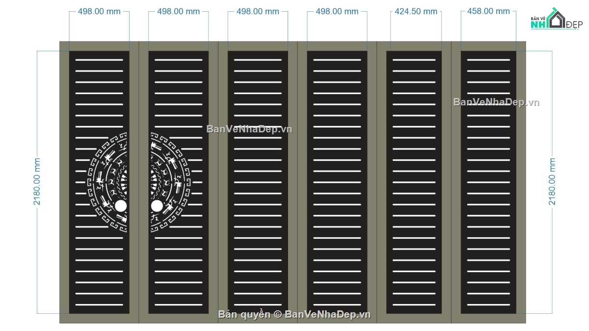 cổng 6 cánh cnc,file cnc cổng 6 cánh,mẫu cnc cổng 6 cánh