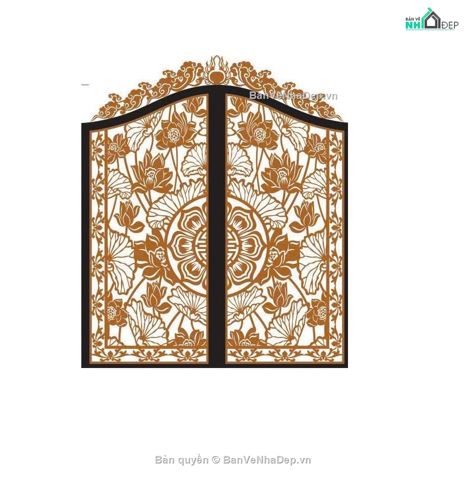 cổng chùa,mẫu cổng chùa,sen chùa cnc