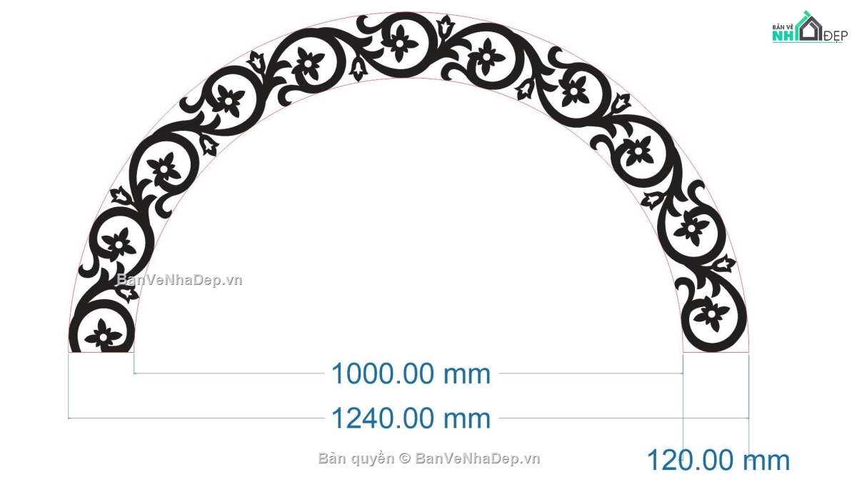 hoa văn cnc,diềm cnc,diềm cong