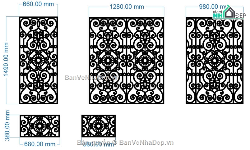 mẫu hàng rào,hàng rào,file cnc hàng rào
